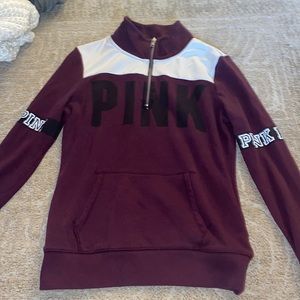 Victoria secret pink quarter zip